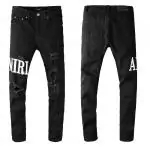 amiri jeans prix bas skinny fit big logo black